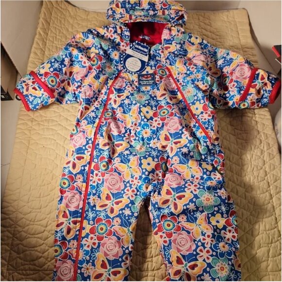NWT JoJo Maman Bebe All-In-One Waterproof Fleece Lined 3-6 months - Picture 10 of 10
